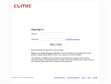 Tablet Screenshot of logon.cumis.com